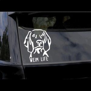 Weimaraner Car Decal
